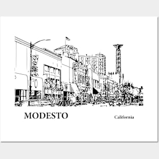 Modesto - California Posters and Art